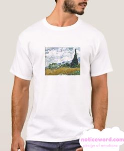 Vincent van Gogh Wheat Field with Cypresses smooth T-Shirt