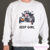 Vintage Flower Jeep Girl smooth Sweatshirt