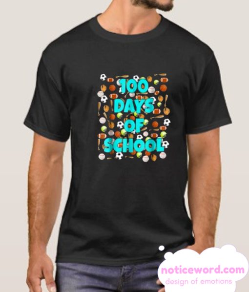 100 Days of School T Shirt for kids or teachers - Sports smooth T Shirt