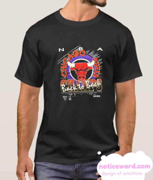 1992 Vintage Chicago Bulls Champions Fanimation Graphic smooth T Shirt