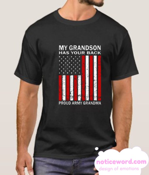 American Flag Army Grandma Veterans Day smooth T Shirt