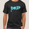 Blue DRIP smooth T Shirt