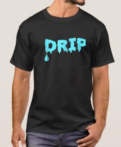 Blue DRIP smooth T Shirt