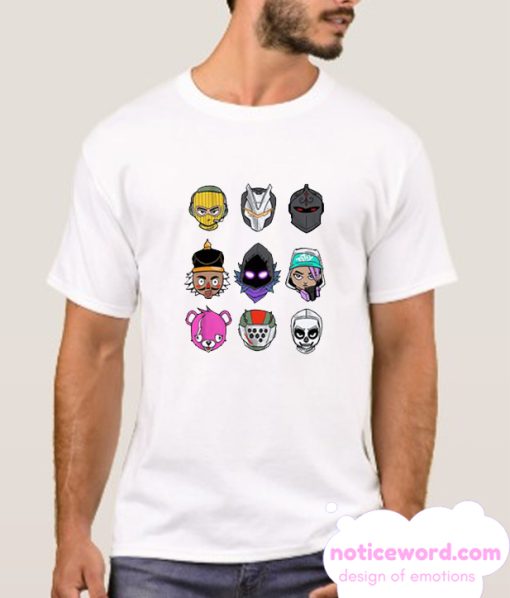 Fortnite Loot Chibi Head Boys smooth T Shirt