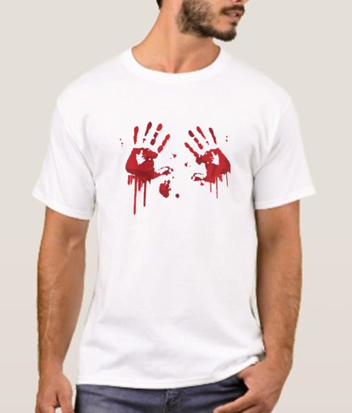 Halloween Bloody Hands smooth T Shirt