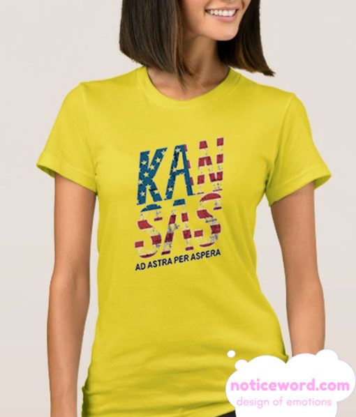 Kansas Ad Astra Per Aspera smooth T Shirt