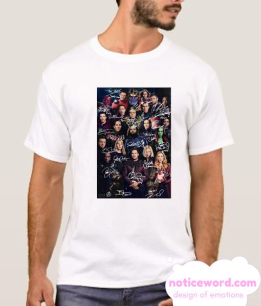 Marvel Avengers Endgame poster signature smooth T Shirt