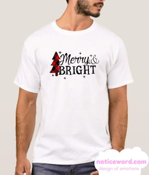 Merry and Bright Christmas smooth T Shirt
