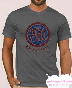 Retro Philadelphia Basketball smooth T Shirt