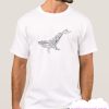 Whale Ocean Geometric smooth T Shirt