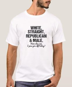 white straight republican and male smooth T Shirt