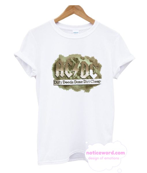 ACDC - Dirty Deeds Soft Tan T-Shirt