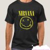 AWDIP Men's Official Nirvana Smiley smooth T Shirt