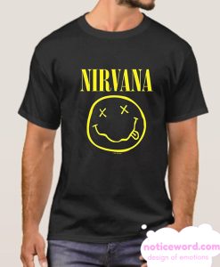 AWDIP Men's Official Nirvana Smiley smooth T Shirt