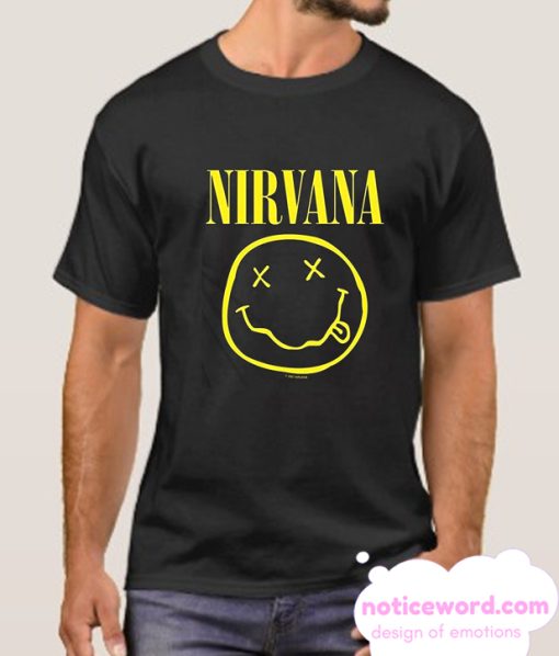 AWDIP Men's Official Nirvana Smiley smooth T Shirt