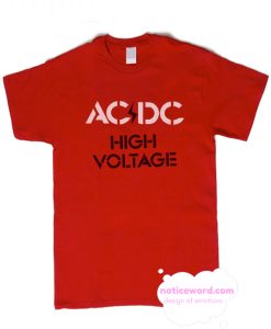 Acdc - High Voltage Stencil T Shirt