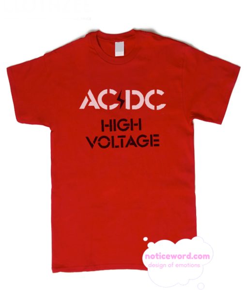 Acdc - High Voltage Stencil T Shirt