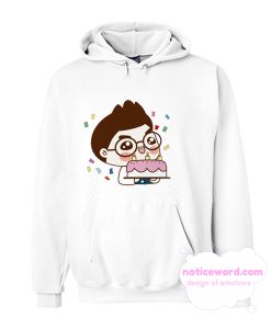 Boy With Birthday Cake smooth Hoodie