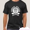 Cereal Killer Skull Serial Halloween Crossbones Costume Scary Food Milk Horror T Shirt