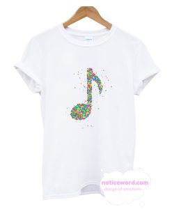 Colorful Musical Note T Shirt