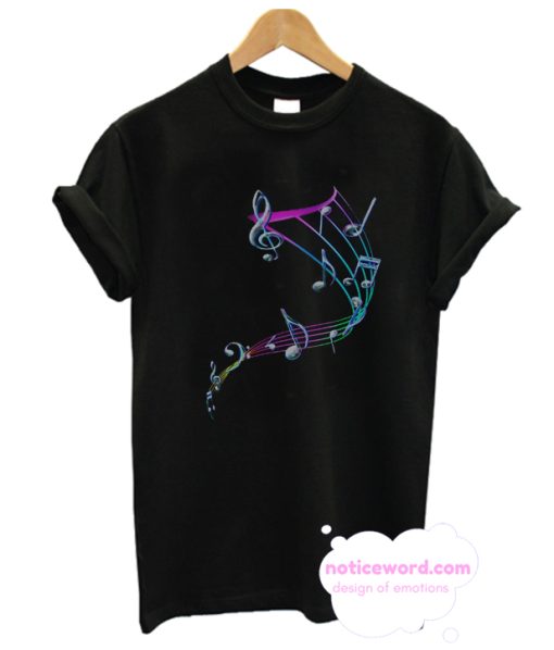 Colorful Musical Notes T Shirt