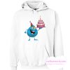 Cool Blue Monster Birthday Cake smooth Hoodie