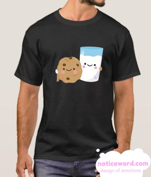 Cute Cookie And Milk Friends T Shirt