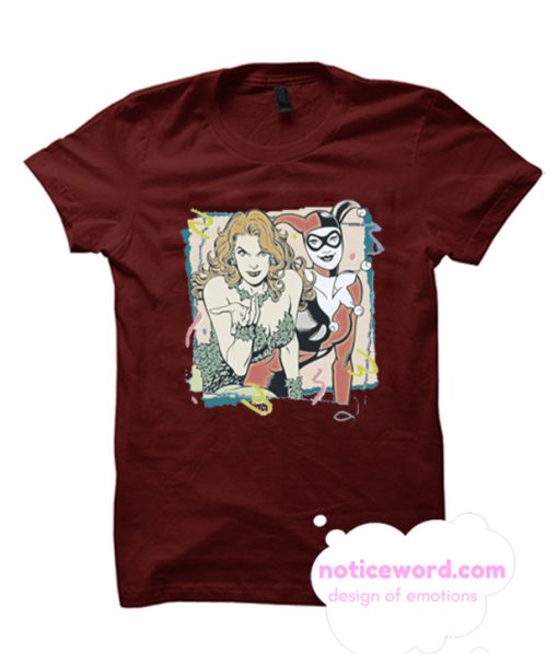 DC Comics Totally Harley Quinn & Poison Ivy Adult T Shirt