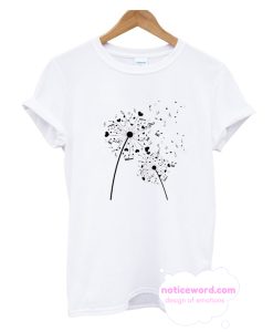 Dandelion made of music symbols Musical note T Shirt