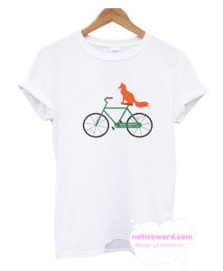 Fox Riding Bike T Shirt