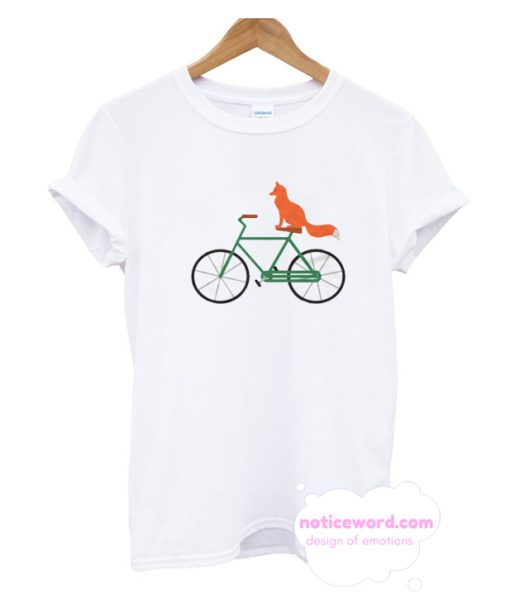 Fox Riding Bike T Shirt