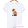 Fox watercolor T Shirt