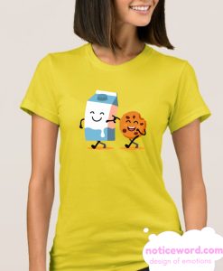 Milk And Cookie Walking Together T Shirt