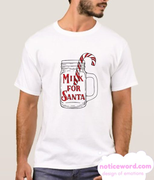 Milk For Santa Christmas T Shirt