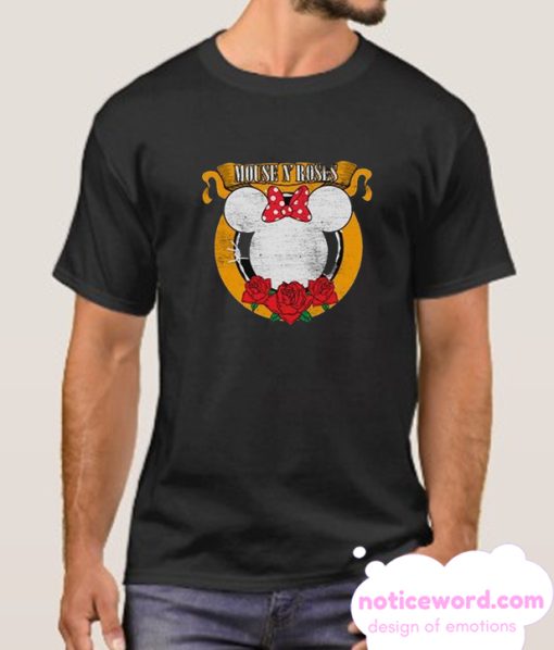 Mouse n Roses Disney Fan smooth T Shirt