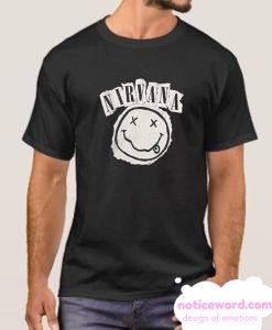 Nirvana Cut Out Smiley Face Collage smooth T Shirt