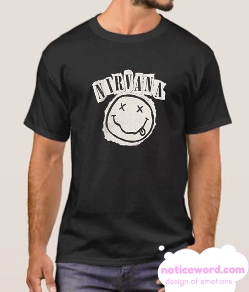 Nirvana Cut Out Smiley Face Collage smooth T Shirt