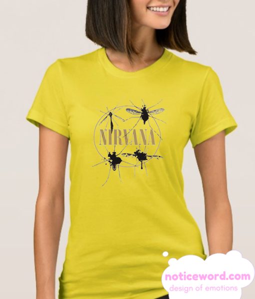 Nirvana Dragonflies Circle Adult smooth T Shirt