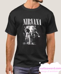 Nirvana Group Standing Black & White Photo smooth T Shirt