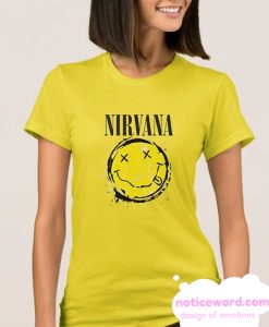 Official Nirvana Smiley Splat smooth T Shirt