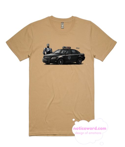 Robocop Movie Robo Car Painting T Shirt