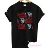 Supernatural Sam Dean & Castiel Symbol Face Bars T Shirt