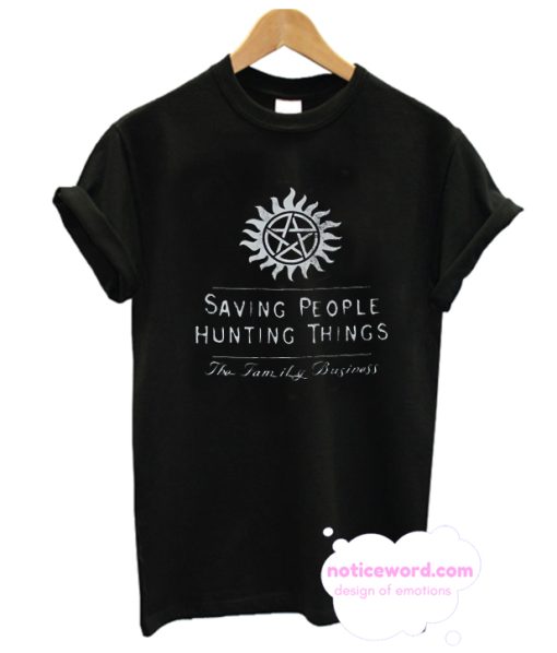 Supernatural Saving People Hunting Things Under Sun Symbol T Shirt