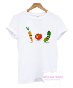 Tomato Carrot Cucumber Doodle T Shirt