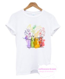 Watercolor Set Of Smoothie T Shirt