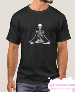 Womens Meditation Skeleton Nirvana smooth T Shirt
