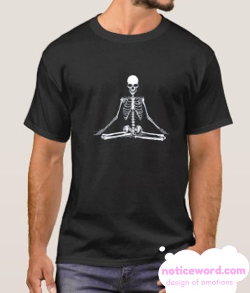 Womens Meditation Skeleton Nirvana smooth T Shirt