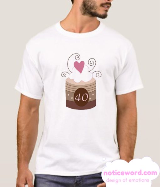 40th Birthday Cupcake smooth T Shirt