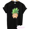 Cat Planter with Cactuses and Succulent T Shirt