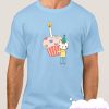 Cat With Birthday Cupcake smooth T Shirt